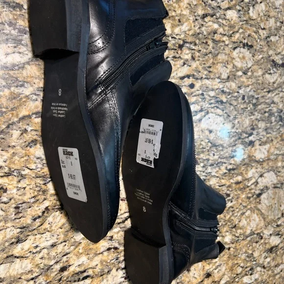 Black Leather Chelsea Boots - Picture 3 of 5